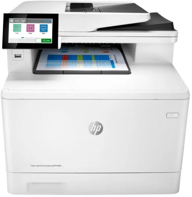 МФУ HP Color LaserJet Enterprise MFP M480f Printer/Scanner/Copier/Fax, A4, 600x600 dpi, 27(27)ppm, 2Gb, 800 Mhz, 2trays 50+250,ADF50, Duplex, USB/GigEth, Duty cycle - 55 000 в Санкт-Петербурге