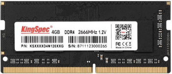 Память DDR4 4Gb 2666MHz Kingspec KS2666D4N12004G OEM PC4-21300 SO-DIMM 260-pin 1.35В