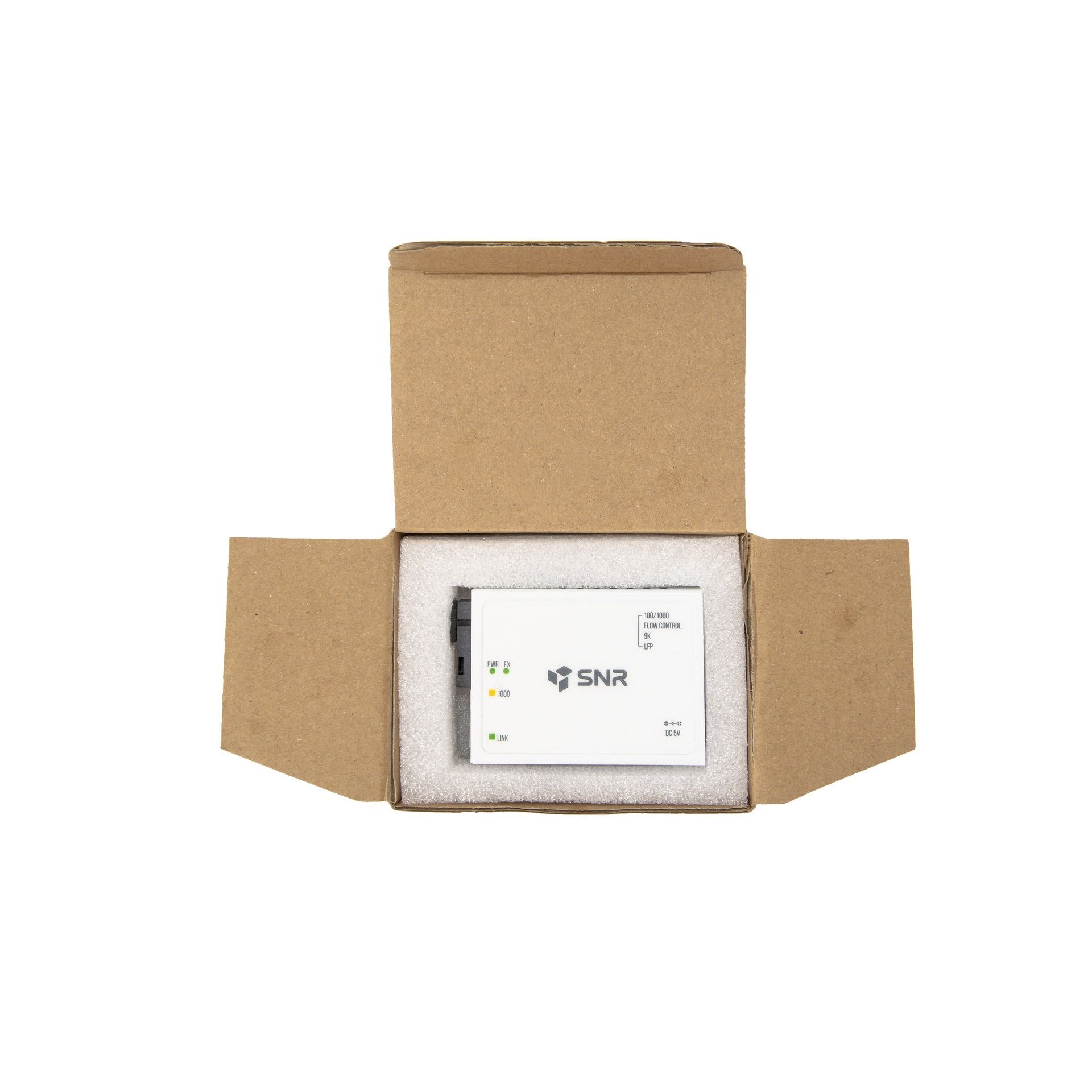 Медиаконвертер SNR Медиаконвертер 10/100/1000-Base-T / 100/1000Base-FX, Tx/Rx: 1310/1550нм (SNR-CVT-1000A)