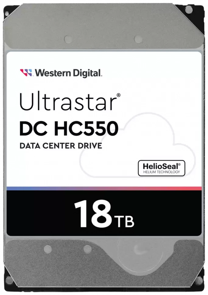 Жёсткий диск Western Digital 18Tb DC HC550 (WUH721818AL4206)