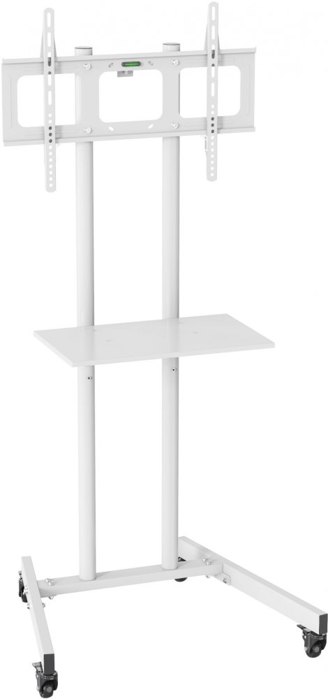 Стойка для телевизора Cactus CS-ST04, 37-70", напольный, мобильный, белый [cs-st04wt]