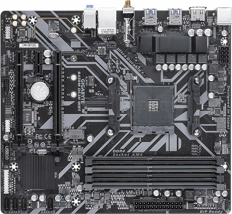 Материнская плата Gigabyte B450M DS3H WIFI