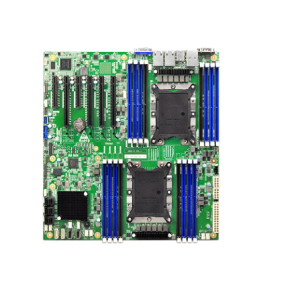 MB Gooxi G2DE-B, 2x LGA 3647 Intel Gen2, Narrow Heatsink, 16xDDR4 ECC REG, 3xSFF8643, 2* SATA DOM, 2*SlimSASx4, 2* PCI-E 3.0 x8, 4* PCI-E 3.0 x16, M.2 PCIe x4 2280, 2x1GbE LAN i350, IPMI, VGA, COM