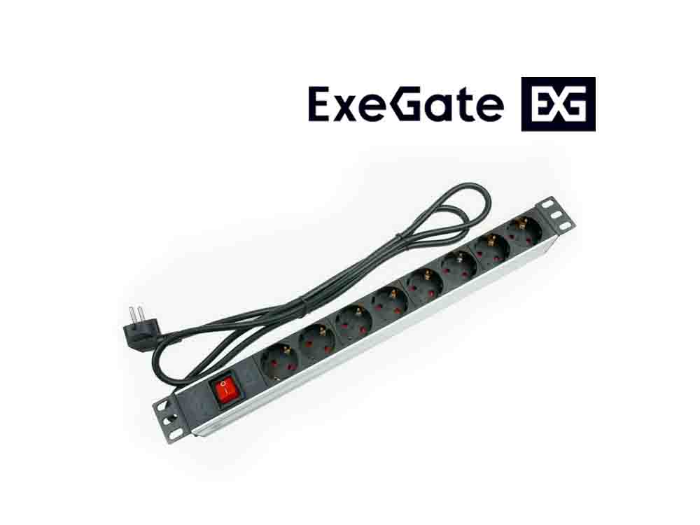 Сетевой фильтр ExeGate ServerPro PDU-19H801 Al-8S-C14