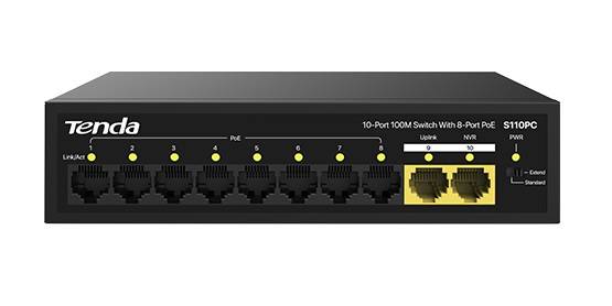 Коммутатор 10PORT 10/100M S110PC TENDA