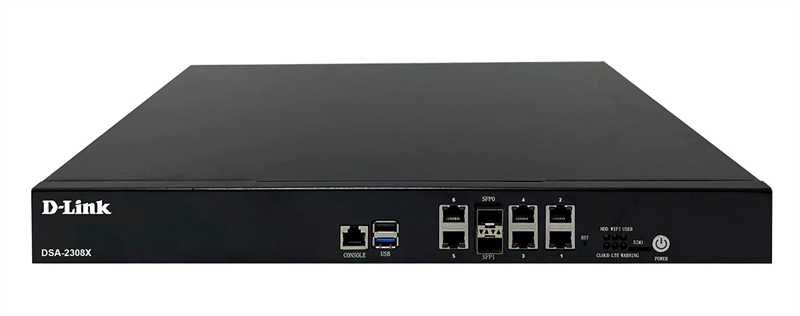 Маршрутизатор D-Link Service Router, 6x1000Base-T, 2x10GBase-X SFP+, 2xUSB ports, RJ45 Console (DSA-2308X/A1A)