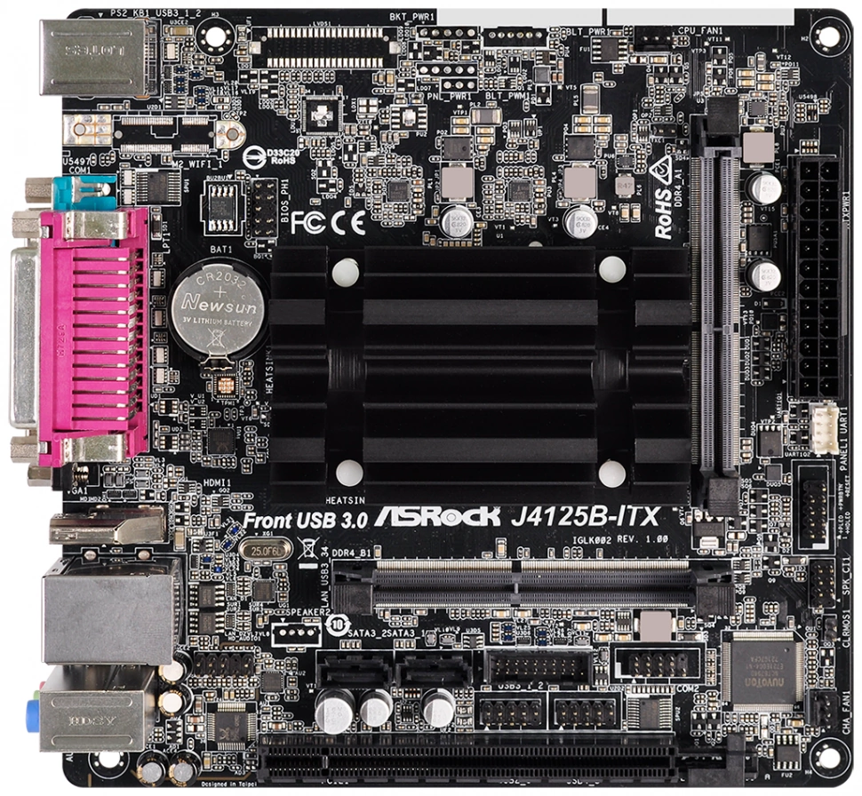 Материнская плата Asrock J4125B-ITX