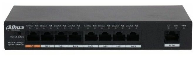 Коммутатор Dahua DH-PFS3009-8ET1GT-96-V2