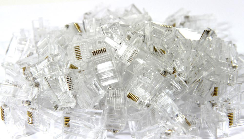 VCOM VNA2200-1/100 Коннекторы RJ-45 для UTP кабеля 5 кат. ( 100 шт.)[6937510884001]