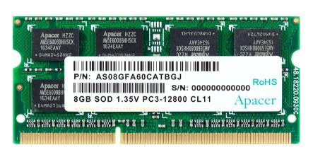 Модуль памяти SODIMM 8GB DDR3-1600 DS.08G2K.KAM APACER
