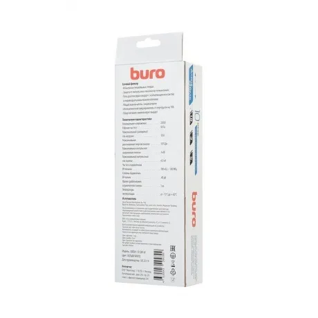 Сетевой фильтр Buro 500SH-1.8-SW-W 1.8м (5 розеток) белый в Санкт-Петербурге
