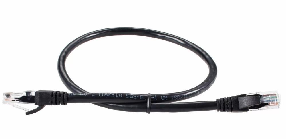 Кабель PATCH CAT6E UTP 1.5M ANP612B-BK-1.5M BLACK AOPEN