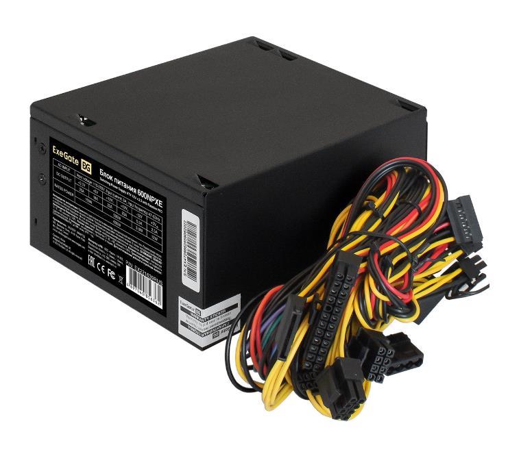 Exegate EX220360RUS Блок питания 700W Exegate 700NPXE(+PFC), black, 12cm fan, 24p+(4+4)p, 6/8p PCI-E, 4*SATA, 3*IDE, FDD
