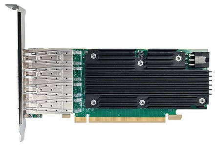 Сетевая карта Silicom 25Gb PE425G4i81L-XR Quad Port SFP28 25 Gigabit Ethernet PCI Express Server Adapter X16 Gen4, Low Profile, Based on Intel E810-CAM1, Support DAC cable (PE425G4i81L-XR)