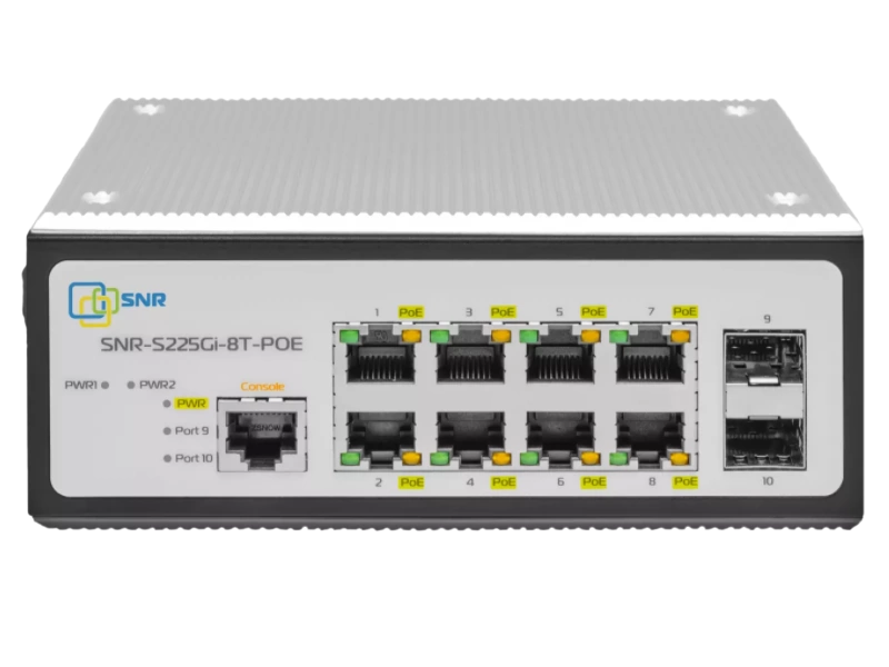 Коммутатор SNR-S225Gi-8T-POE