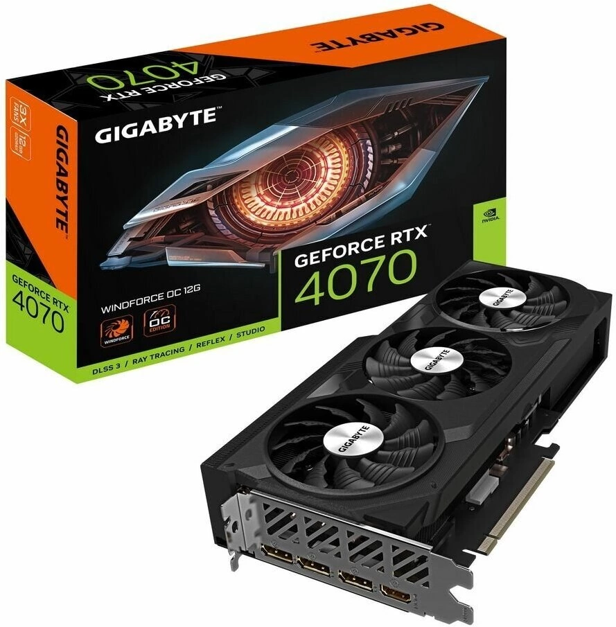 Видеокарта Gigabyte GeForce RTX 4070 (GV-N4070WF3-12G)