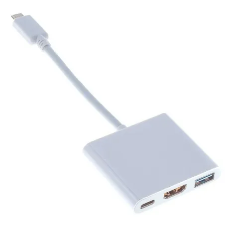 Переходник Buro BHP RET TPC-HDM USB Type-C (m) HDMI (f) USB 3.0 A(f) USB Type-C (f) белый в Санкт-Петербурге