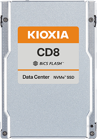 Ssd накопитель KIOXIA Enterprise SSD 7680GB U.3 15mm (2,5" SFF) CD8-R, NVMe 1.4/PCIe 4.0 1x4, R7100/W6000MB/s, IOPS(R4K) 1150K/200K, MTTF 2,5M, 1DWPD/5Y (Read Intensive), 112-layer 3D-TLC (BiCS Flash™) (KCD81RUG7T68)