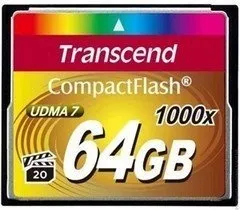Карта памяти CompactFlash Card 64GB 1000X Transcend в Санкт-Петербурге
