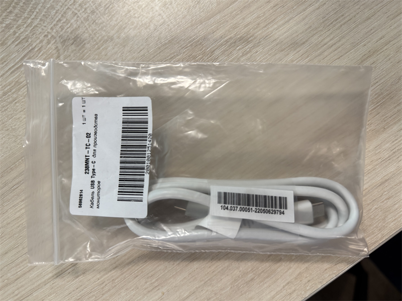 Кабель Type-C/Type-C, 3А, 60Вт, PD/QC3.0, медь, 1м, белый