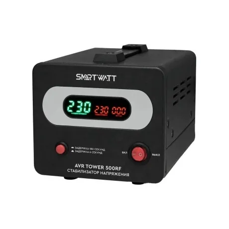 Стабилизатор напряжения Smartwatt AVR Tower 500RF 500ВА черный в Санкт-Петербурге