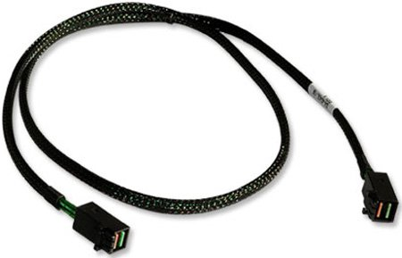 LSI Cable CBL-SFF8643-10M (LSI00405/05-26112-00), SFF8643-SFF8643 Кабель данных MiniSAS, длина 100cm, наконечники: SFF8643(контроллер)-SFF8643(корзина) (05-26112-00)