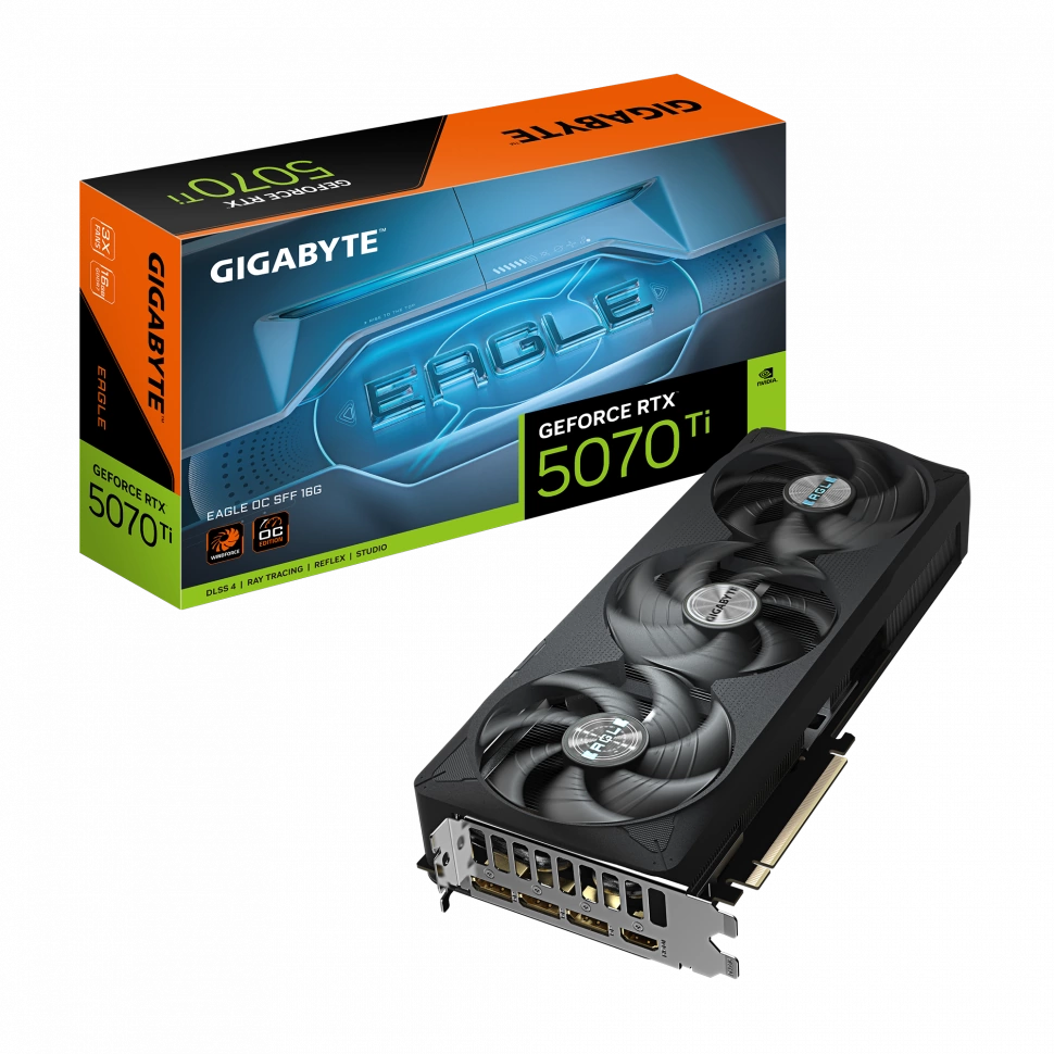 Видеокарта GigaByte GeForce RTX 5070 Ti 16Gb (GV-N507TEAGLE OC-16GD 1.0)