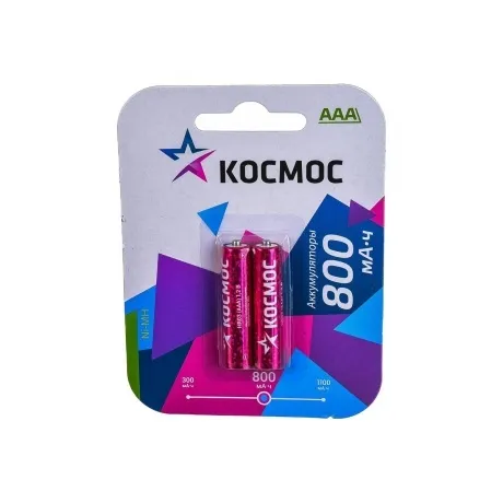 Аккумулятор Космос R03 NI-MH 800 мАч 2шт в Санкт-Петербурге