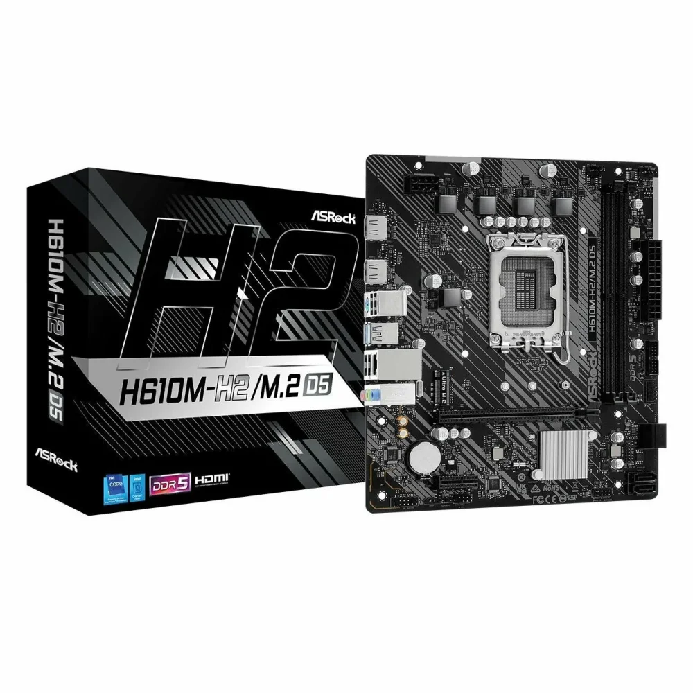 Материнская плата Asrock H610M-H2/M.2 D5, Socket 1700, 2xDDR5-4800 в Санкт-Петербурге