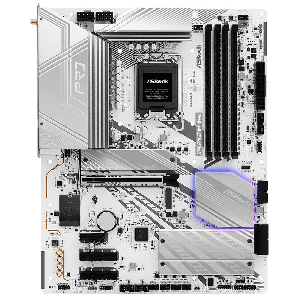 Материнская плата ASRock Z890 PRO RS WIFI WHITE, RTL