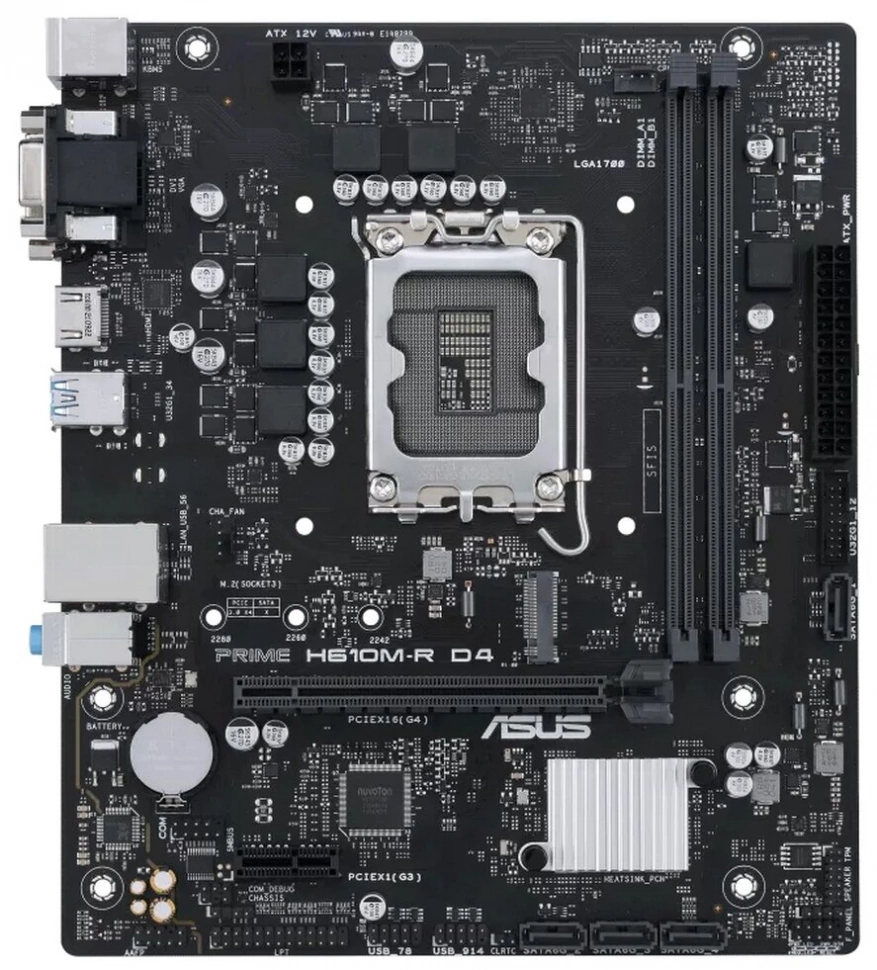 Материнская плата Asus PRIME H610M-R-SI (90MB1GL0-M0ECY0)