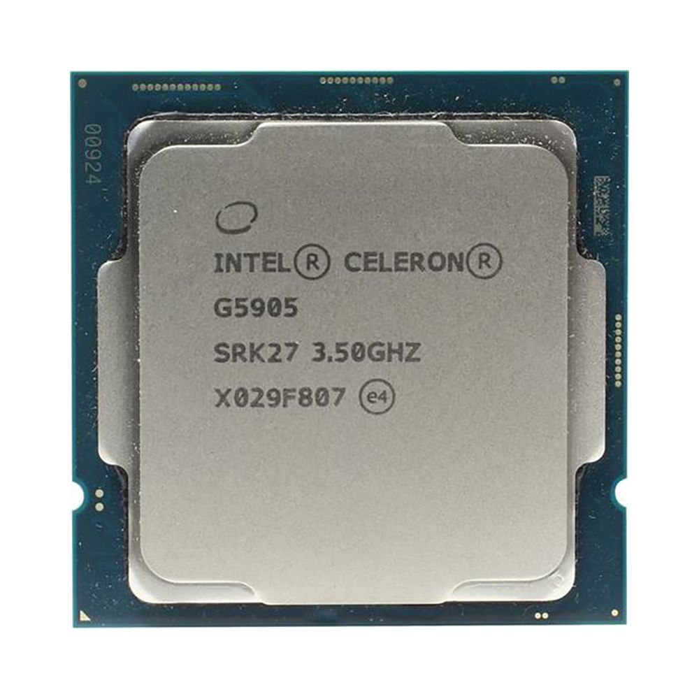 Процессор Intel Celeron G5905 OEM (Comet Lake, 14nm, C2/T2, Base 3,50GHz, UHD 610, L3 4Mb, TDP 58W, S1200)