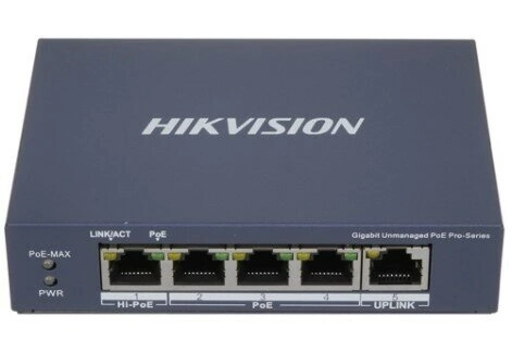 Коммутатор Hikvision DS-3E0505HP-E