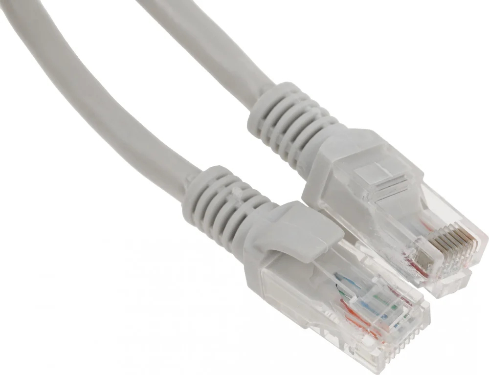 Патч-корд PP6U-2M 10000G UTP 4 пары cat6 CCA molded 2м серый RJ-45 (m)-RJ-45 (m)
