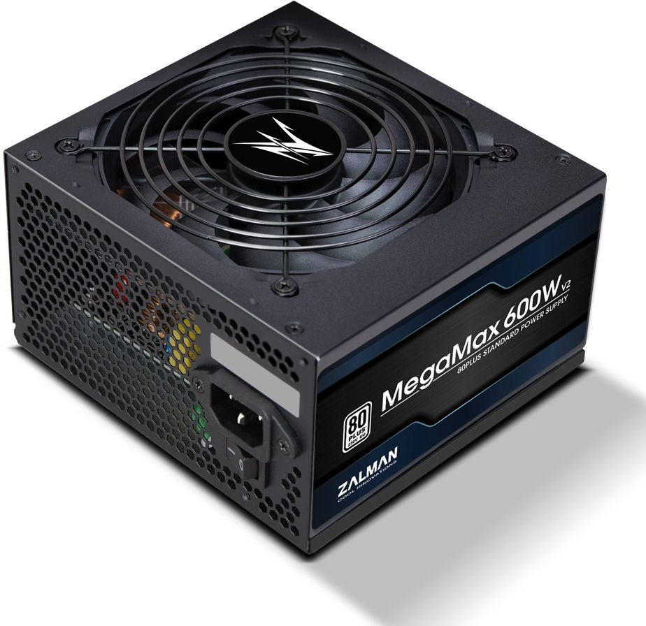 Блок питания Zalman ATX 600W ZM600-TXII V2 80+ (20+4pin) APFC 120mm fan 8xSATA Cab Manag RTL