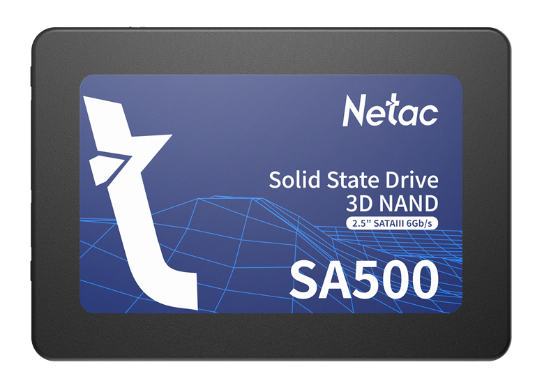 Ssd накопитель Netac SSD SA500 2.5 SATAIII 3D NAND 256GB, R/W up to 520/450MB/s, 3y wty (NT01SA500-256-S3X)