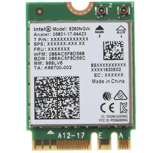 Сетевой адаптер Intel Wireless-AC 9260 (9260.NGWGIE.NV)
