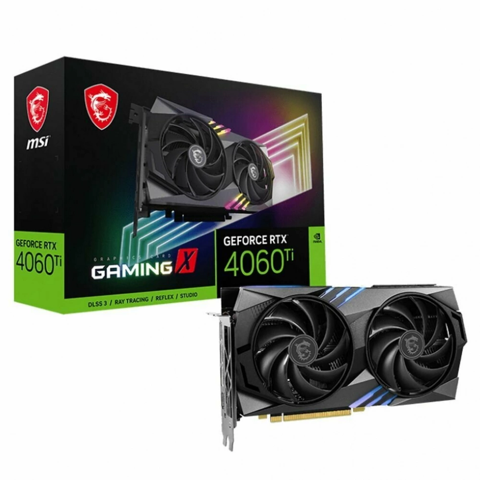 Видеокарта MSI GeForce RTX 4060 Ti 16 ГБ (RTX 4060 Ti GAMING X 16G)