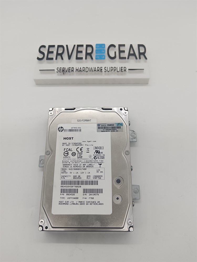 Жесткий диск 657892-001 HP 3PAR 600GB FC 15K