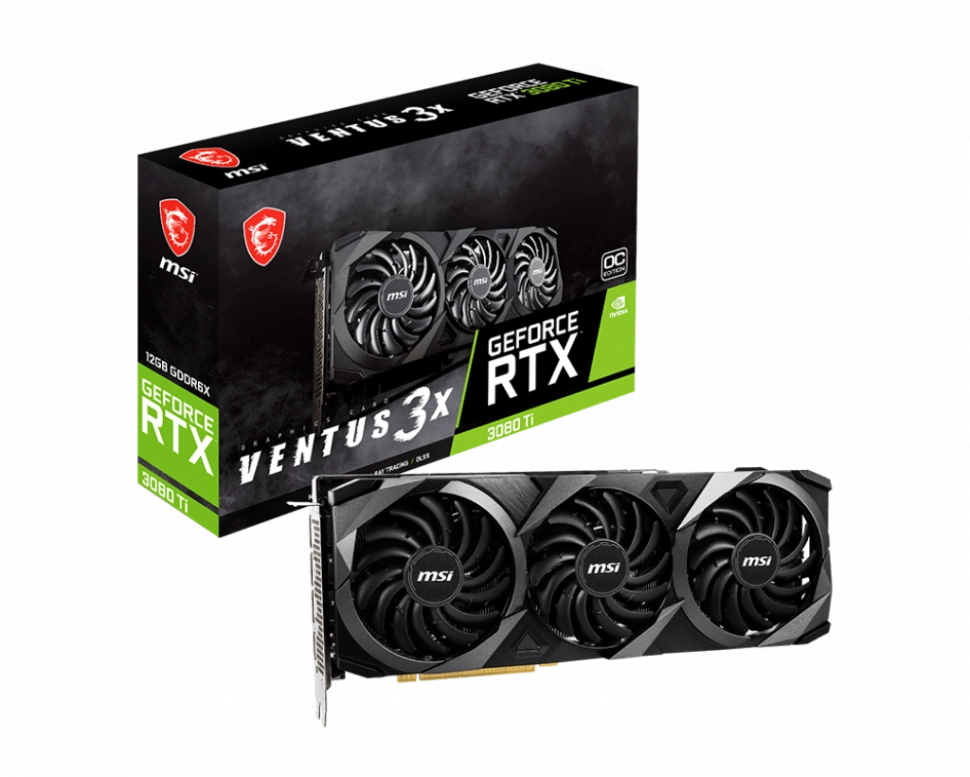 Видеокарта MSI RTX 3080 TI VENTUS 3X 12G OC R