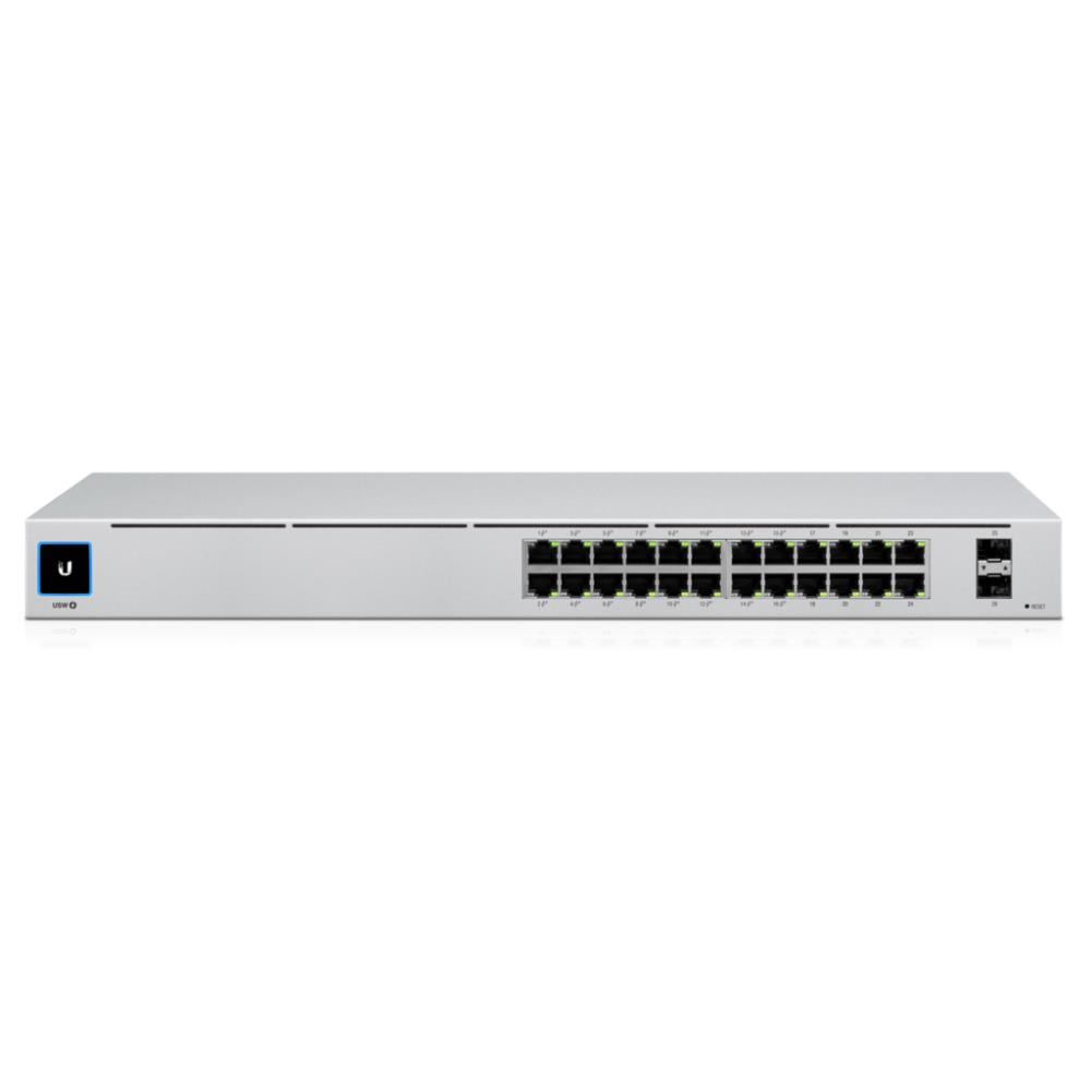 Коммутатор Ubiquiti USW-24-POE 2SFP+ 95W управляемый