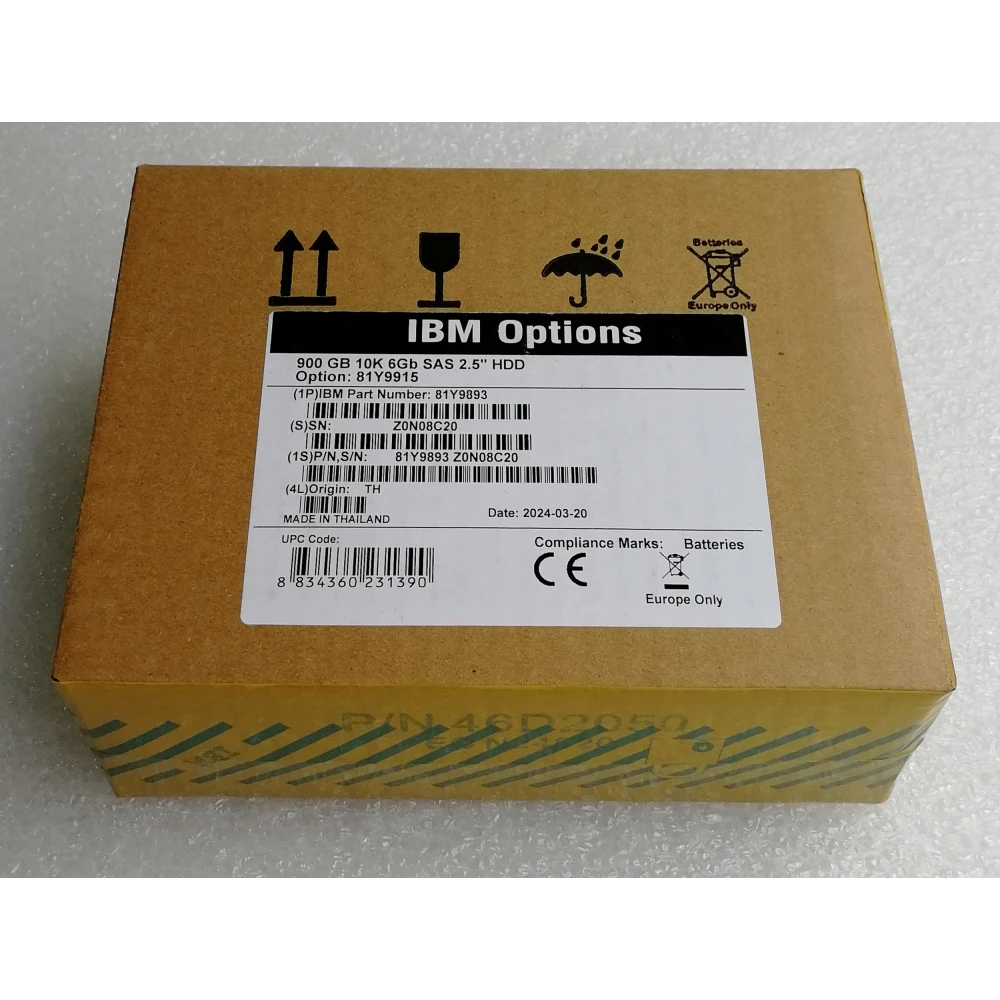 Жесткий диск IBM 81Y9915 Lenovo 900 ГБ 10K 6G SAS SFF 2.5 серверный HDD 81Y9893 81Y3853 00W1236 00W1240 00W1239