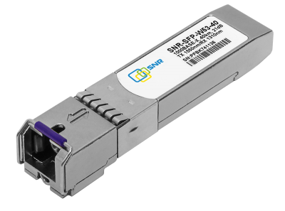 SNR Модуль SFP WDM, дальность до 40км (21dB), 1550нм (SNR-SFP-W53-40)