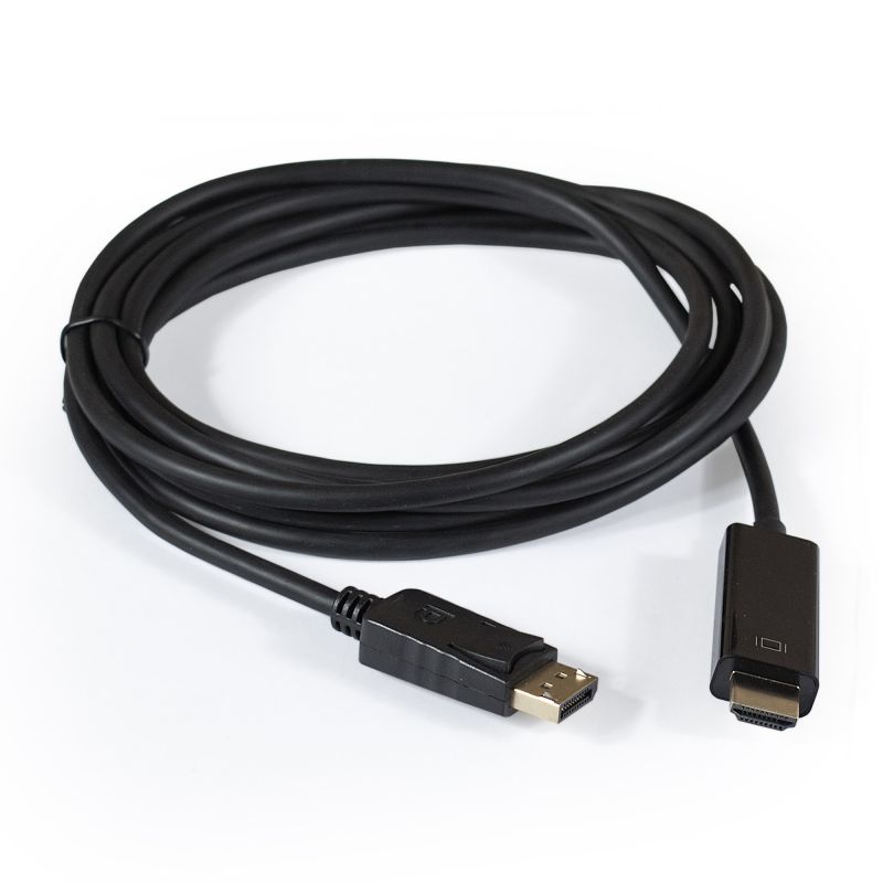 Exegate EX284917RUS Кабель DisplayPort-HDMI ExeGate EX-CC-DP-HDMI-3.0 (20M/19M, 3м, экран)