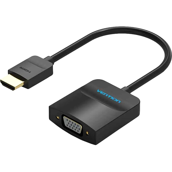 Мультимедиа конвертер Vention HDMI > VGA + аудио Мультимедиа конвертер Vention HDMI 19М/VGA F/mini Jack 3.5 mm F/micro USB 2.0 Type B F (ACHBB)