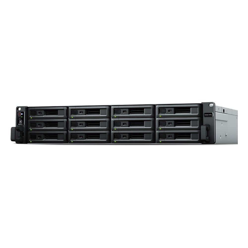 Система хранения данных Synology (Rack2U) 6C2,2Ghz/8Gb(64)/RAID0,1,10,5,6/up to12HP HDDs SATA(3,5'or2,5')up to 36 with 2xRX1217(RP)/2xUSB/4xGE/2xPCIe/iSCSI/2xIPcam(up to 75)/2xRPS/no rail/5YW repl RS3617RPxs (RS3621RPxs)