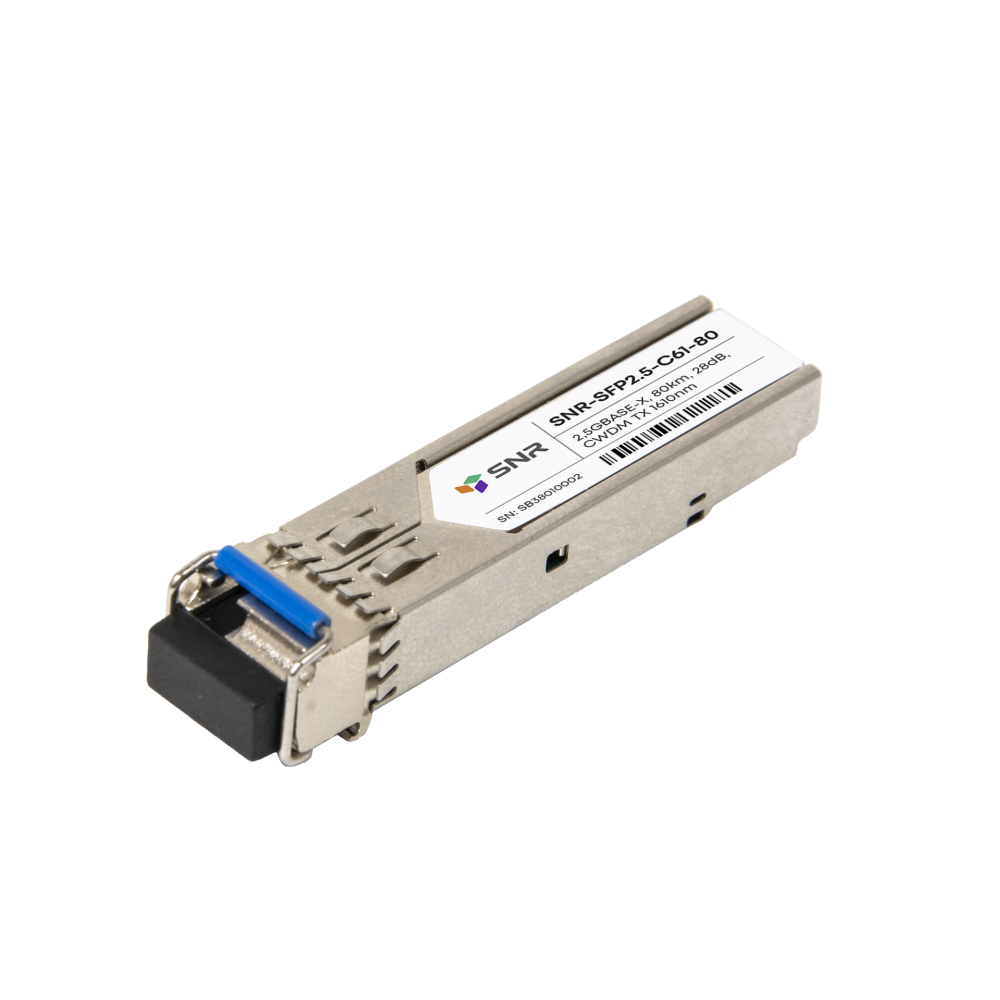 Модуль SFP 2.5G CWDM оптический, дальность до 80км (28dB), 1610нм