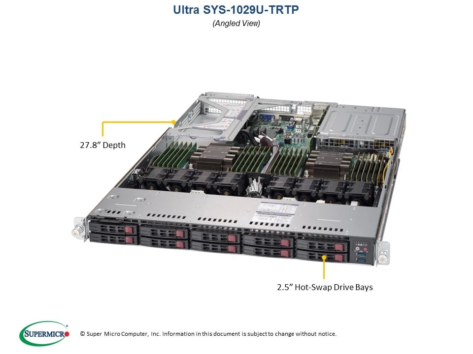 Серверная платформа Supermicro 1029U-TRTP (SYS-1029U-TRTP)