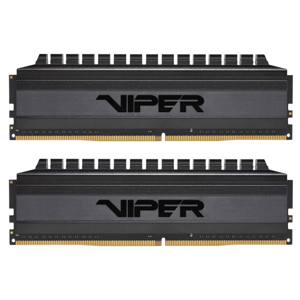 Модуль памяти VIPER 4 BLACKOUT 8GB DDR4-3200 PVB48G320C6K,CL16, 1.35V K2*4GB PATRIOT