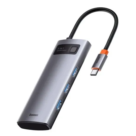 USB-хаб Baseus Metal Gleam Gray (CAHUB-CX0G) в Санкт-Петербурге